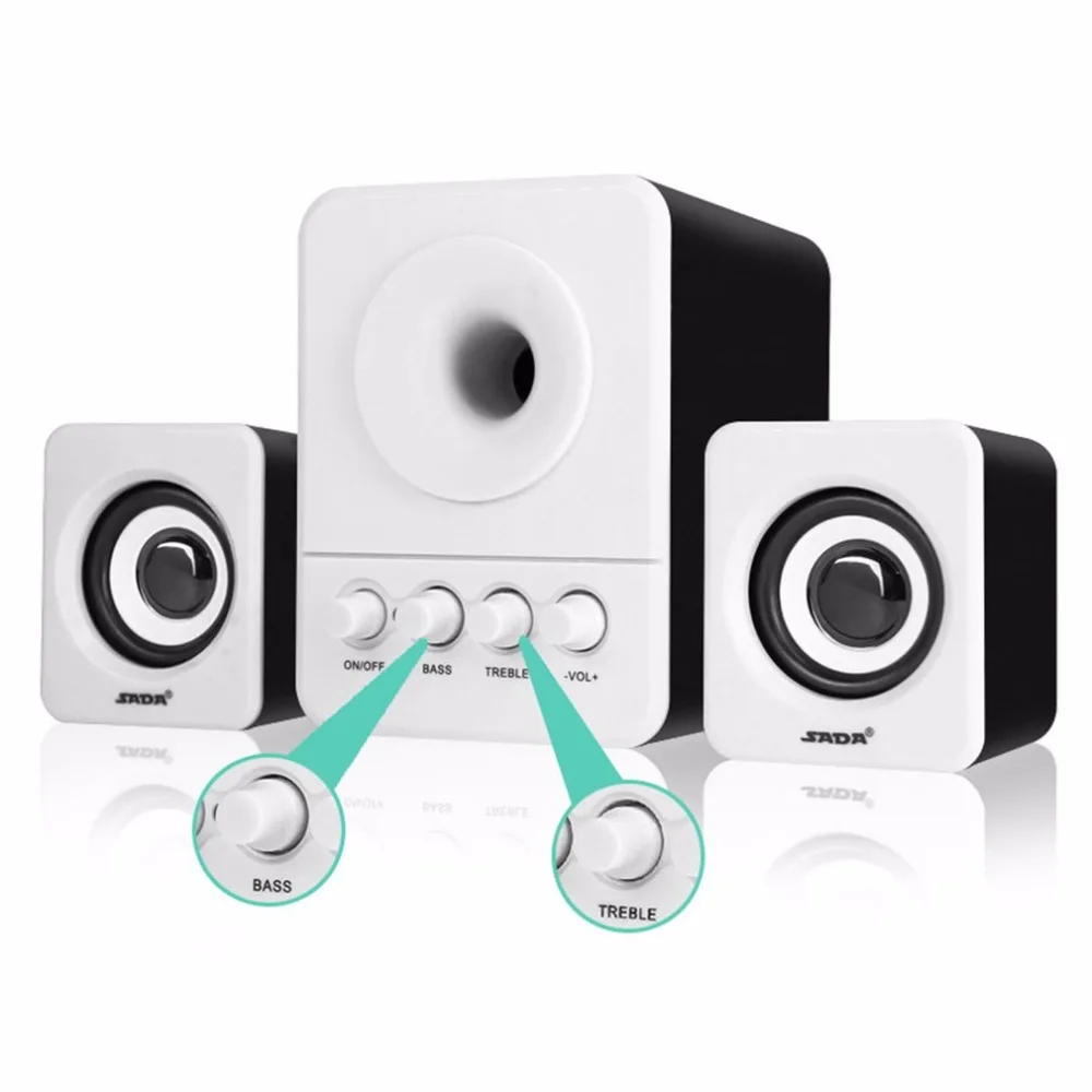 USB2.1 & 3.5mm Audio Interface Stereo Subwoofer Audio Portable Speaker For Computer Desktop Laptop USB2.1 & 3.5mm Audio Interface Stereo Subwoofer Audio Portable Speaker For Computer Desktop Laptop