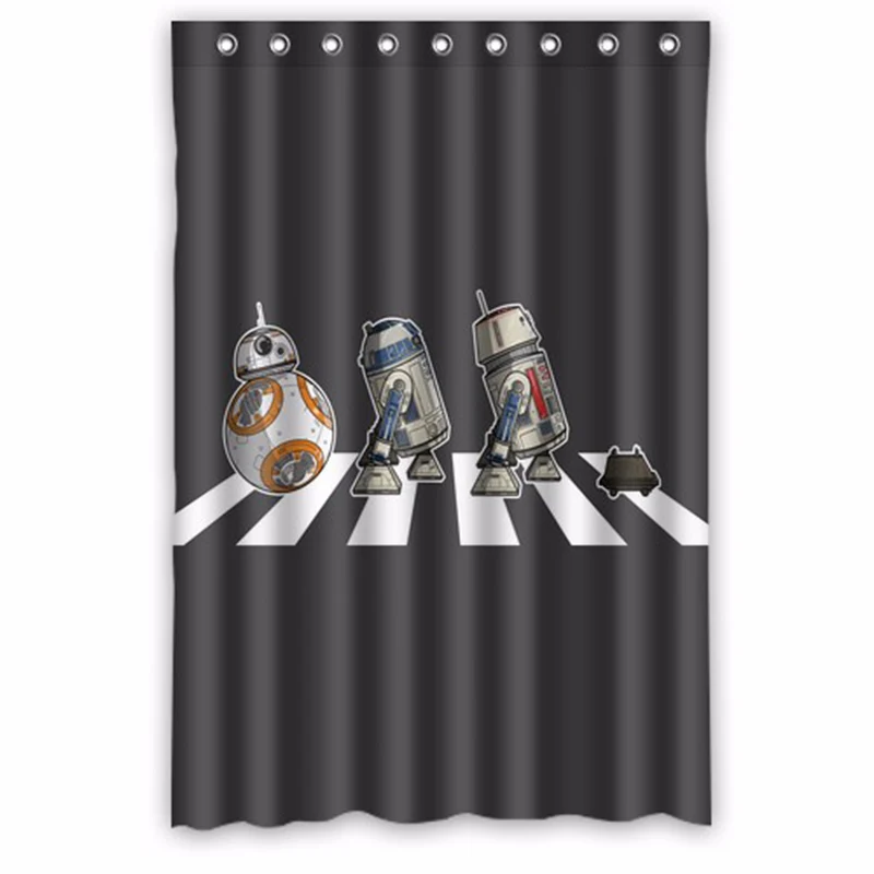 

The Beatles Band Star Wars Custom Design Curtain Fabric Bathroom Bath Waterproof Shower Curtain