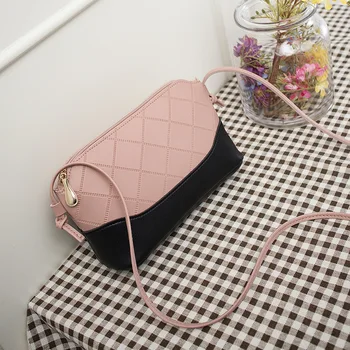 

2018 Autumn winter season wuling embossing rope small square hit color zipper lady Bag Foreign trade wholesale women's bag