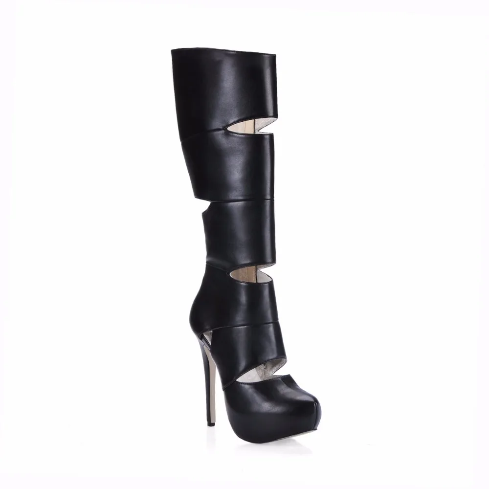 g1 De Soirée Chau Dames haute Genou Mujer 3463bt Femmes Bout Beige Zapatos black Talons Stiletto Découpes Bottes Sexy Rond Chmile Hauts Chaussures Mode ZPXuTkiO