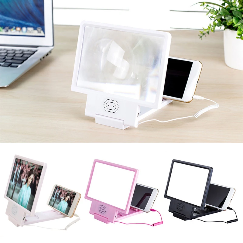 

Practical Folding Enlarged Magnifier Cell Phone Screen Portable HD Amplifier New 3D Screen Amplifier Magnifying Glass HD Stand