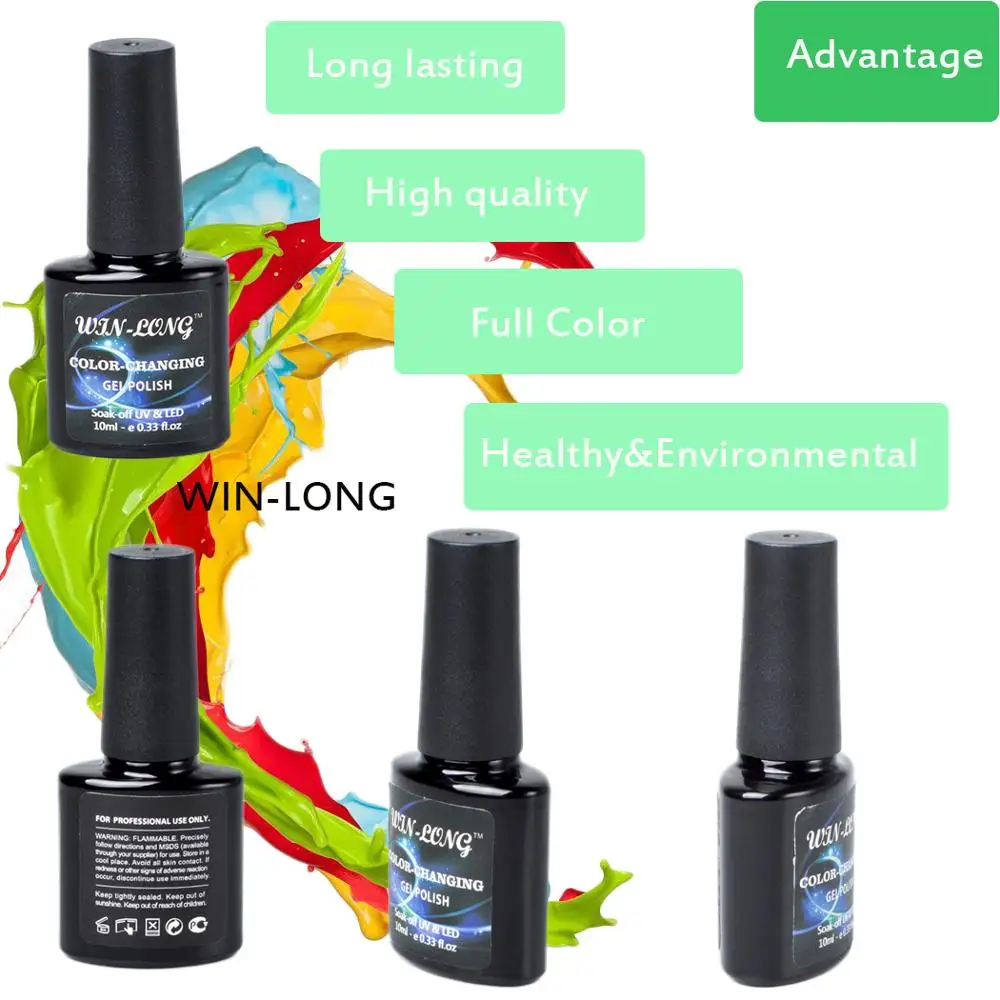 Bluesky 10ml Temperature Color-changing Fur Gel Polish Long Lasting UV LED Lamp Gel Varnishes Semi Permanent Gel Nail Polish Lacquer
