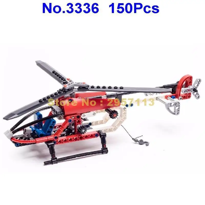 3336 150pcs Technic Whirl Bird Rescue Helicopter Building Block Compatible 8046 Brick Toy | Игрушки и хобби