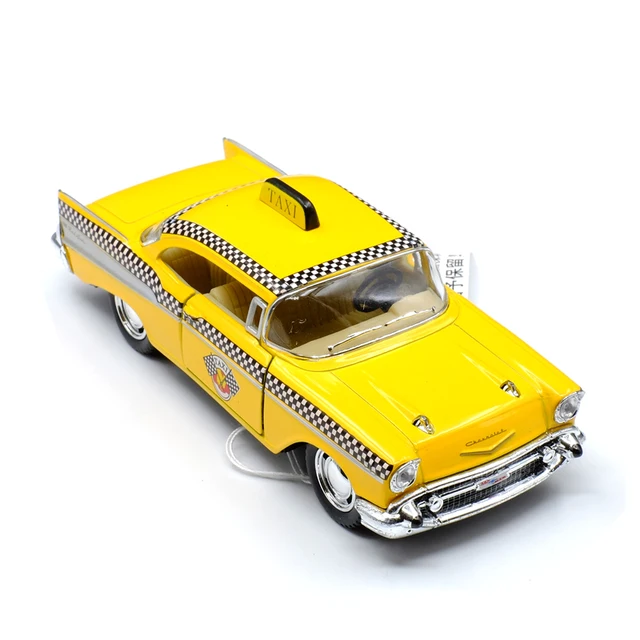 New KiNSMART 1/40 Scale Car Toys 1957 Chevrolet Bel Air Taxi Diecast