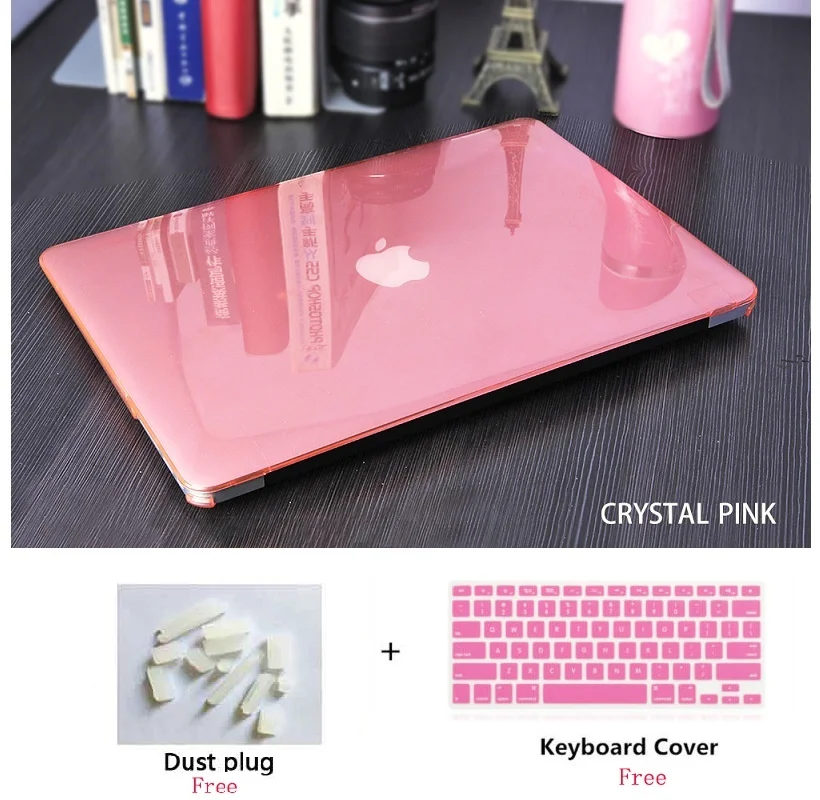 Кристальный чехол для ноутбука с клавиатурой + Пылезащитная пленка Apple Macbook Pro Retina