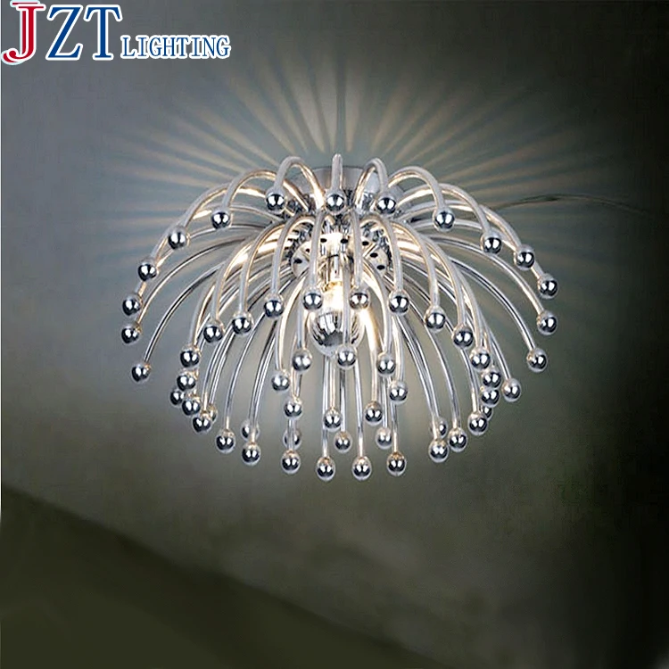 cheap Z Best Price Dia48cm Dia63cm Modern Creative Novelty Ceiling Light Round Chrysanthemum Type Living Room Bedroom Ceiling Lamp