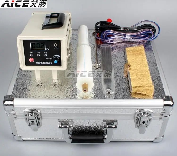 AC 10 digital electric spark detector / fluorine plastic lined pipe leak detector / pinhole