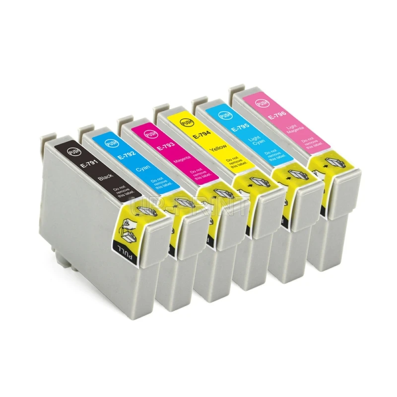 6 шт. T0791 совместимые чернильные картриджи для epson PX830FWD PX820FWD PX810FW PX800FW PX730WD PX720WD PX710W