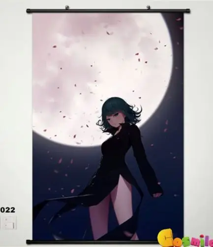 Аниме ONE PUNCH MAN Tatsumaki домашний Декор постер настенный прокрутка 14 Новогодний