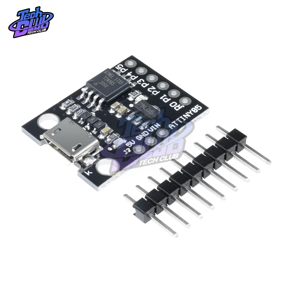 ATtiny ATtiny85 Digispark Kickstarter Micro USB Development Board Module for Arduino IIC I2C TWI SPI Low Power Microcontroller |