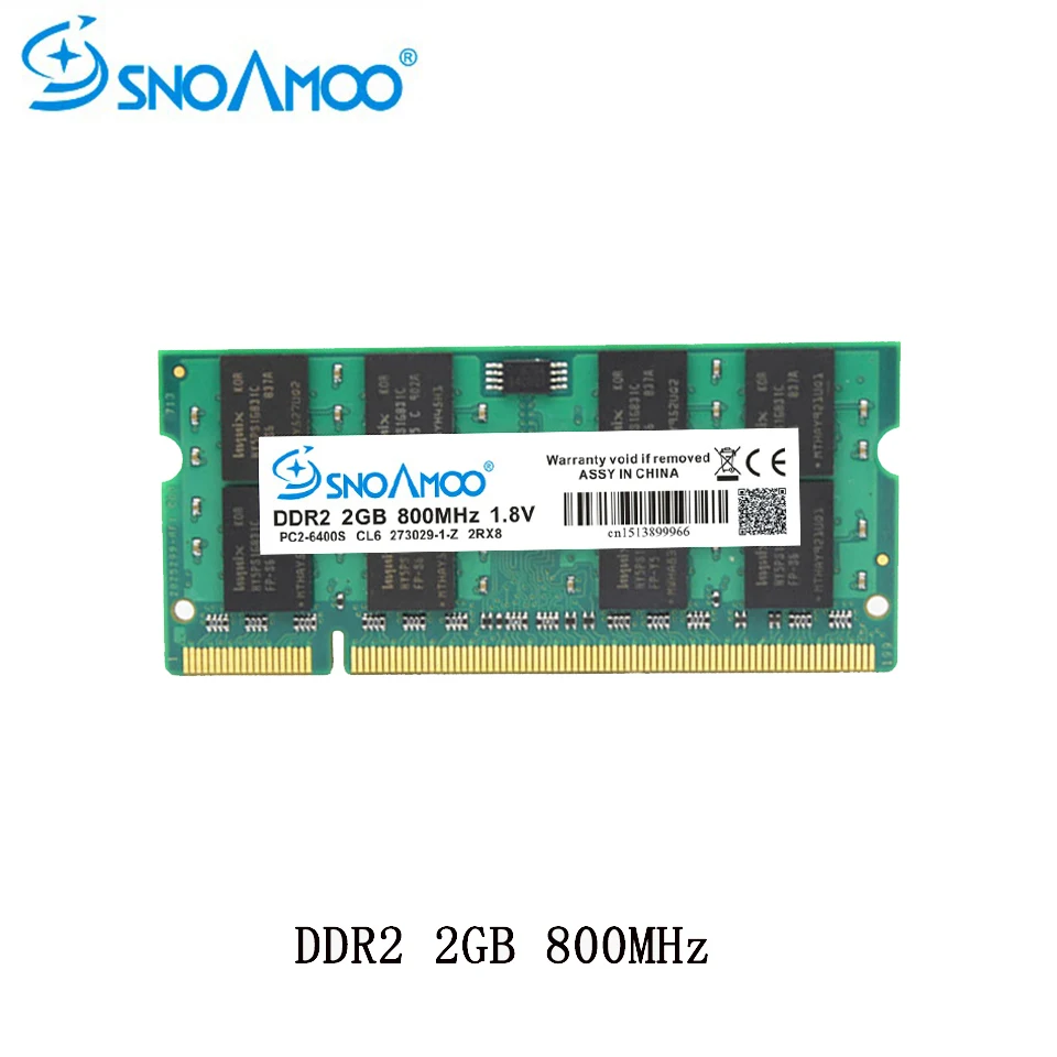 SNOAMOO ноутбук память DDR2 1 ГБ 667 МГц PC2-5300S 800 МГц PC2-6400S 200Pin Ноутбук DDR2 1 ГБ CL5 1,8 в DIMM ram пожизненная Гарантия