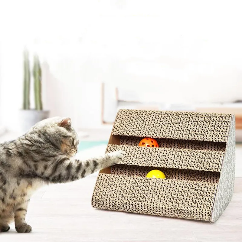 Catnip Cat Scratcher Kitten Scratch Pad Corrugated Paper Scratch Board