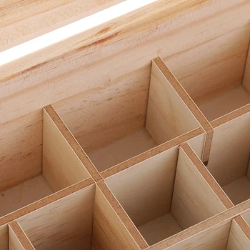 

46 Slots Wooden Essential Oil Box Solid Wood Case Holder Aromatherapy Bottles Storage Organizer Container Holds 5ml, 10ml, 15ml