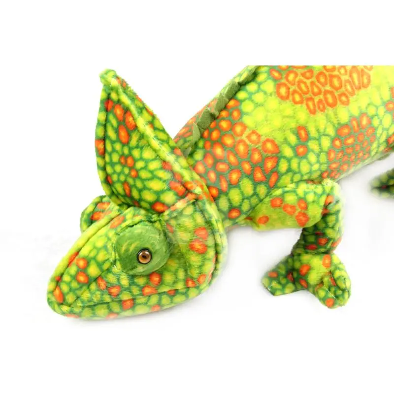 

Ocean Park simulates 1pc 69*28cm high crown chameleon emulates large lizard plush toys children birthday gifts