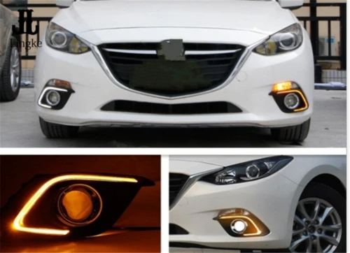 

Car LED DRL Daytime Running Light Fog Driving Lamp For Mazda 3 Axela 2014 2015 2016