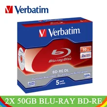 DVD диски Verbatim 5 шт. 2X50 GB Bluray BD-RE DL CD Диски пустой диск двухслойный перезаписываемый пустой медиа-Lotes