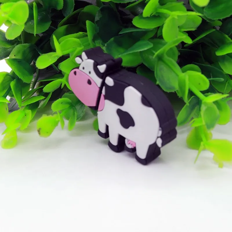Флеш накопитель из коровьей кожи 8 ГБ 16 32 64 4 Гб Usb флеш флешка с молочным животным