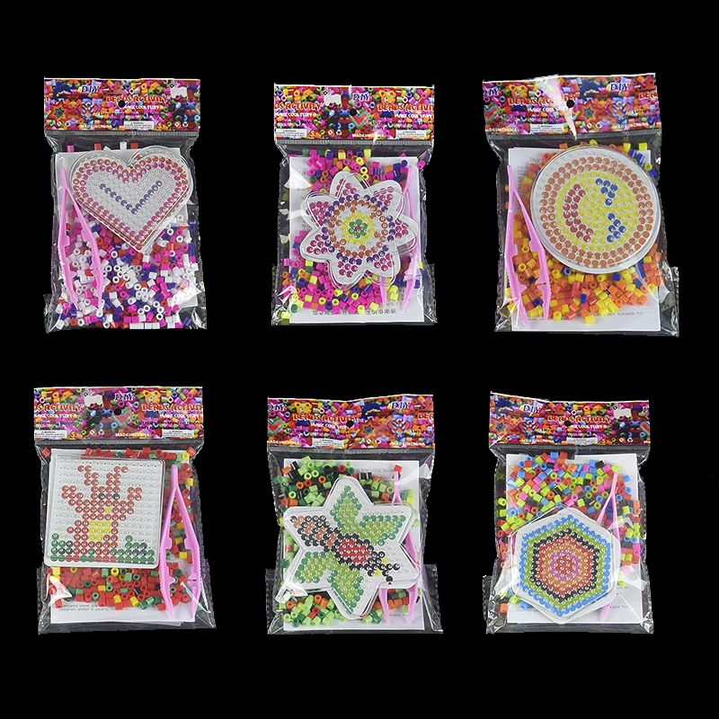 

2017 Hama Perler Beads Iron Beads Kids DIY Baby&Kids Hand Making Toys Fun Craft Cylinder Template Set