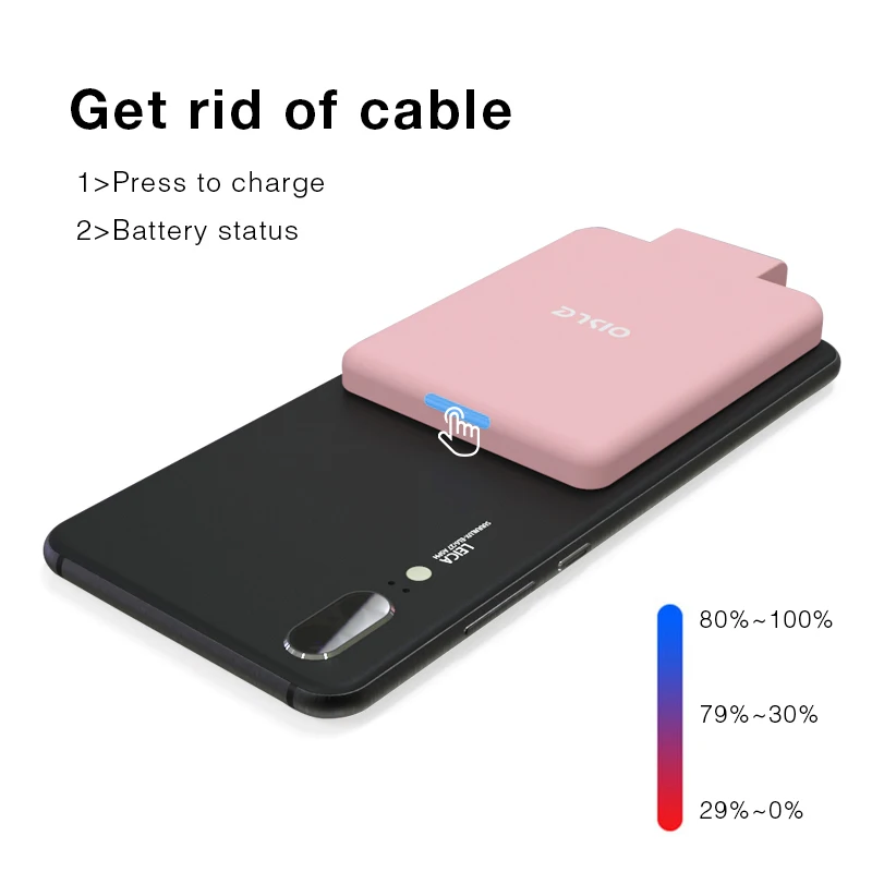 Тонкий чехол для батареи iPhone 11X7 plus 8 xs max 12 Huawei P30 Samsung S10 с аккумулятором Xiaomi Mi 9 se