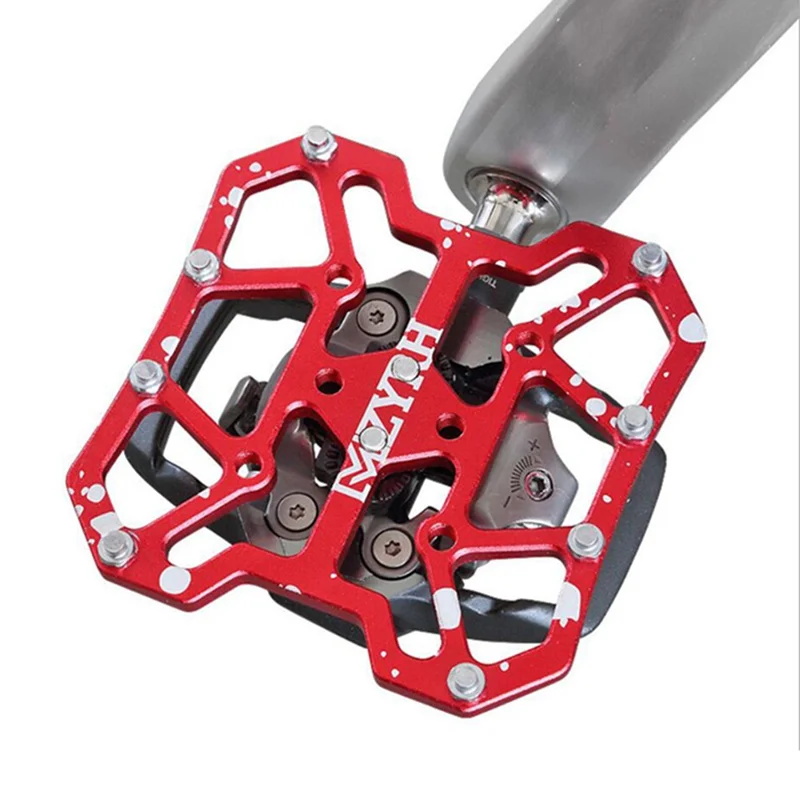 

2019 New 2pcs Bicycle Pedal Aluminum Alloy Flat Platform Adapter Conversion Universal Compatible MTB Road Bike Parts Accessories