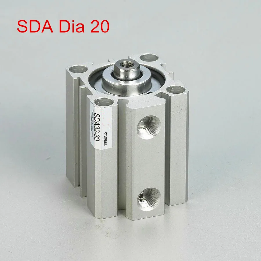 

SDA 20X25 Dual Action Single Rod Pneumatic Air Thin Cylinder SDA20*25