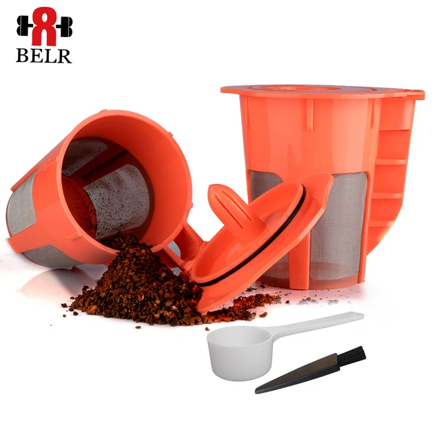 Best Price 2/3/4pcs For Keurig 2.0 k-carafe Reusable Coffee Capsules Filter K cup Replacement Basket Refillable Coffee Maker Filter Dripper
