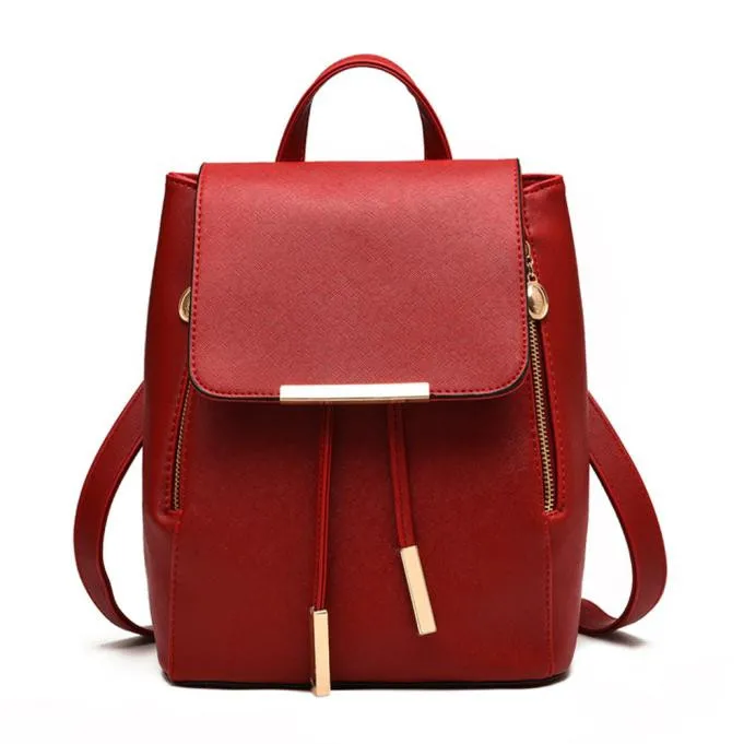 

Xiniu PU Leather Backpacks Schoolbags casual Shoulder Bag for lady women