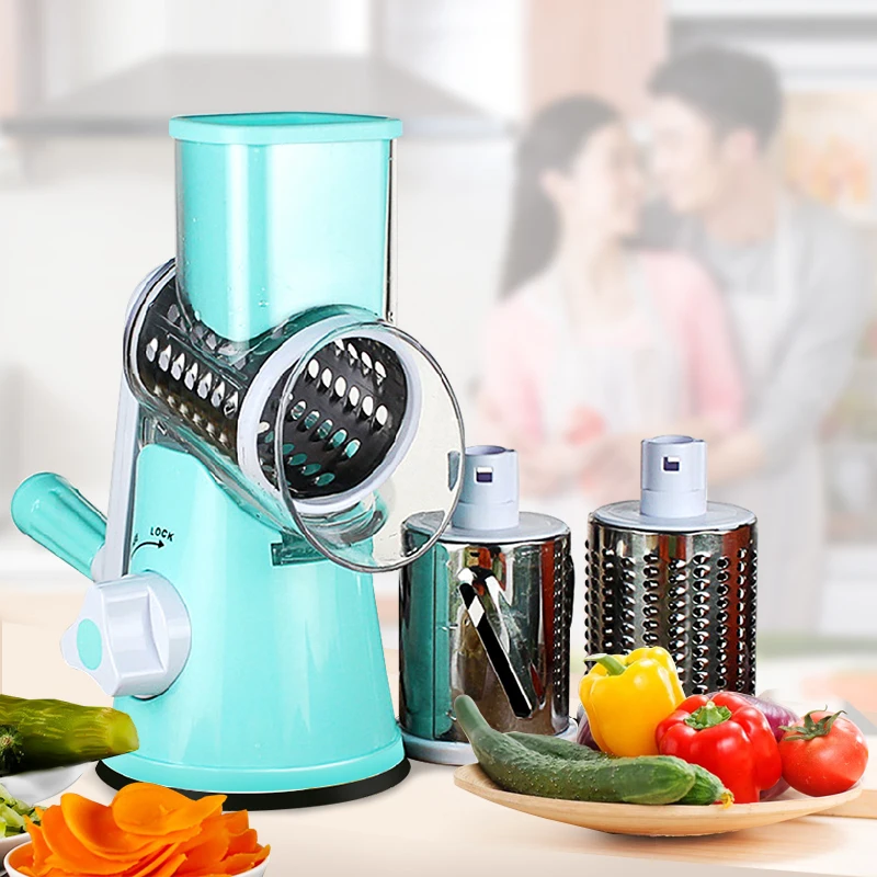 Julienne Carrots In A Food Processor Multifunctional Hand operated