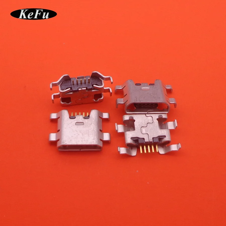 

100pcs Mobile phone USB Jack Cable socket reverse Micro usb charging port 5 PIN connector for ZTE U807 z5smini NX403A