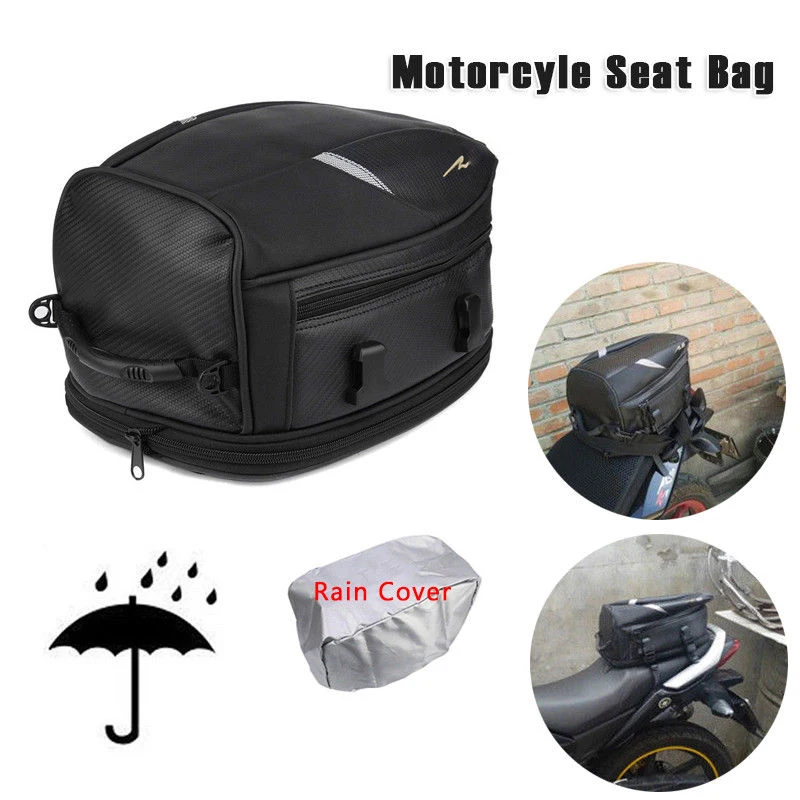 Motorcycle accessories Motorcycle Bike Rear Sport Back Seat Bag Scooter Helmet Pack Luggage Reliable