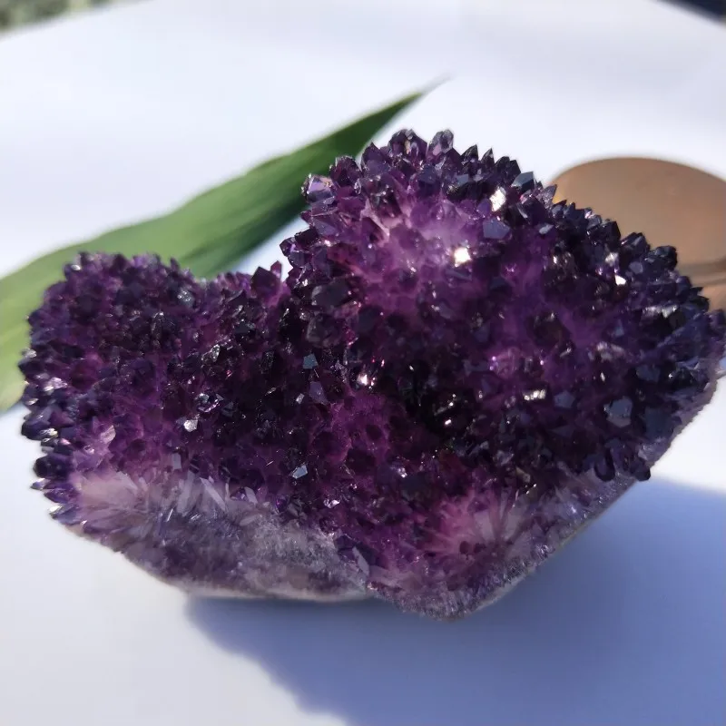 

300-600g high quality amethyst phantom crystal cluster amethyst cluster stones and minerals Healing crystals for home decoration