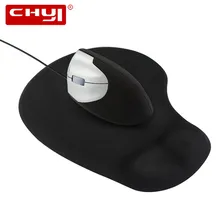 Wired Left Hand Mouse Ergonomic Design USB Vertical Optical Mouse Wrist Healing Gaming Mice with Mouse Pad for Laptop Computer