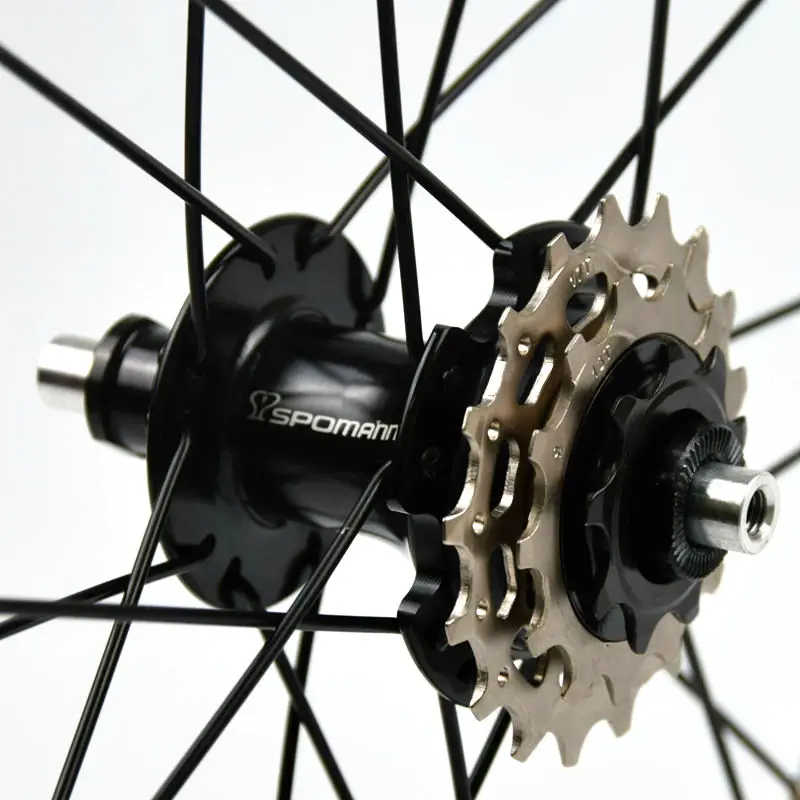 Top New SPOMANN 16 inch Folding bicycle alloy V brake BMX bike clincher rims wheelset MTB 16er 7 bearing 3 speed freewheel Free ship 3