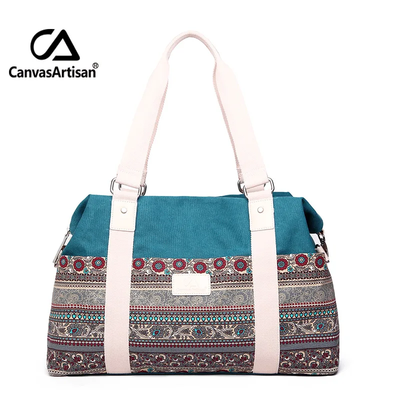 Canvasartisan Женская Vintage Style hangbags Tote Многофункциональный Холщовый мешок путешествия ручной клади большой capacticy сумки на плечо