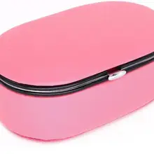 Прекрасный розовый мини из искусственной кожи органайзер для украшений ювелирные изделия держатель серьги кольцо подарочная коллекция дорожная шкатулка 10 шт./лот