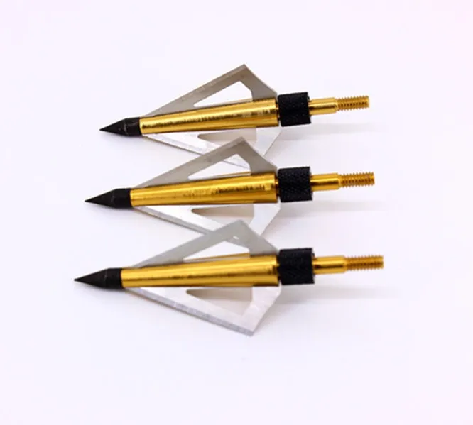 

Archery Hunting Arrow Head Broadhead 100Grain 3blade Alloy Arrowhead Fit Crossbow and Compound Bow hunting/3pcs