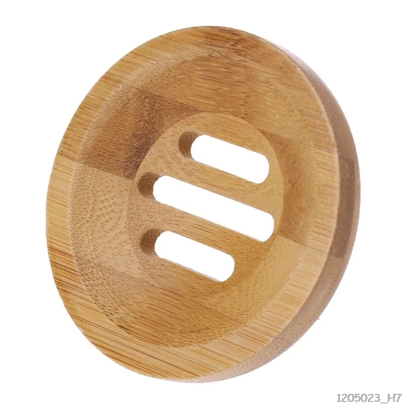 Деревянный круглое мыло держатель стильное блюдо для хранения с дренажным дизайном для дома, ванны, кухни
