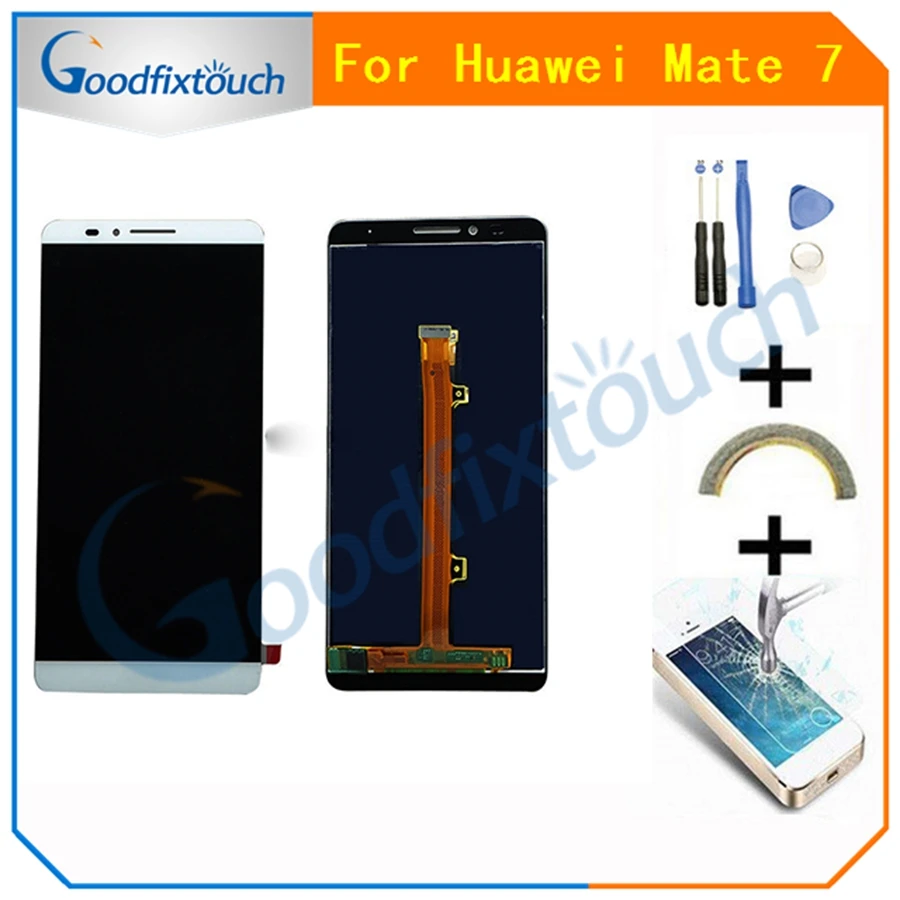 Для Huawei Mate 7 Mate7 ЖК-дисплей + сенсорный экран с цифровым преобразователем в сборе MT7