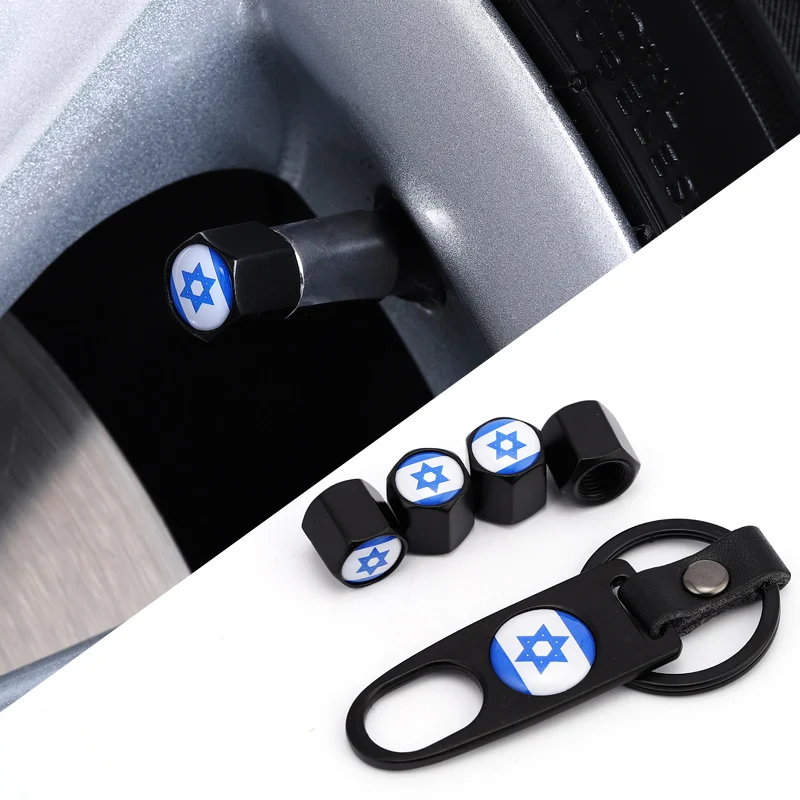 

Israel Flag Car Tire Valve Caps Auto Wheel Tyre Stem Covers for Honda Audi Ford Renault Mazda Buick Lada Opel Nissan Dodge BMW