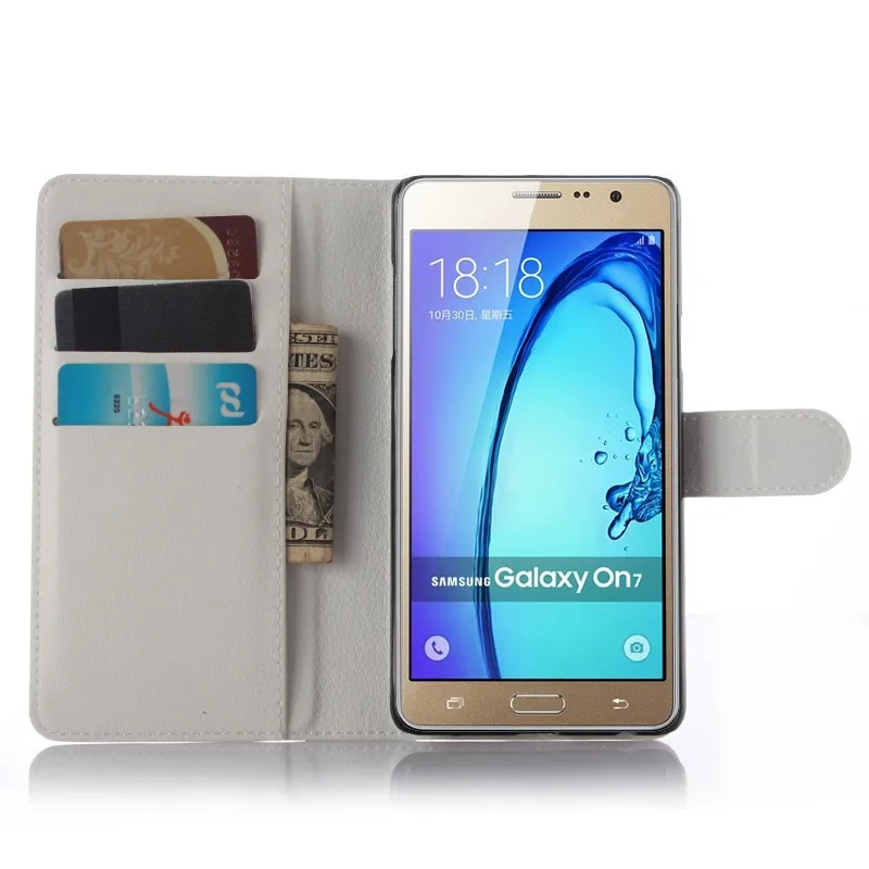Luxury Wallet Flip PU Leather Case Cover For Samsung Galaxy On7 G600 Case G6000 Cell Phone Shell Back Cover With Card Holder (7)