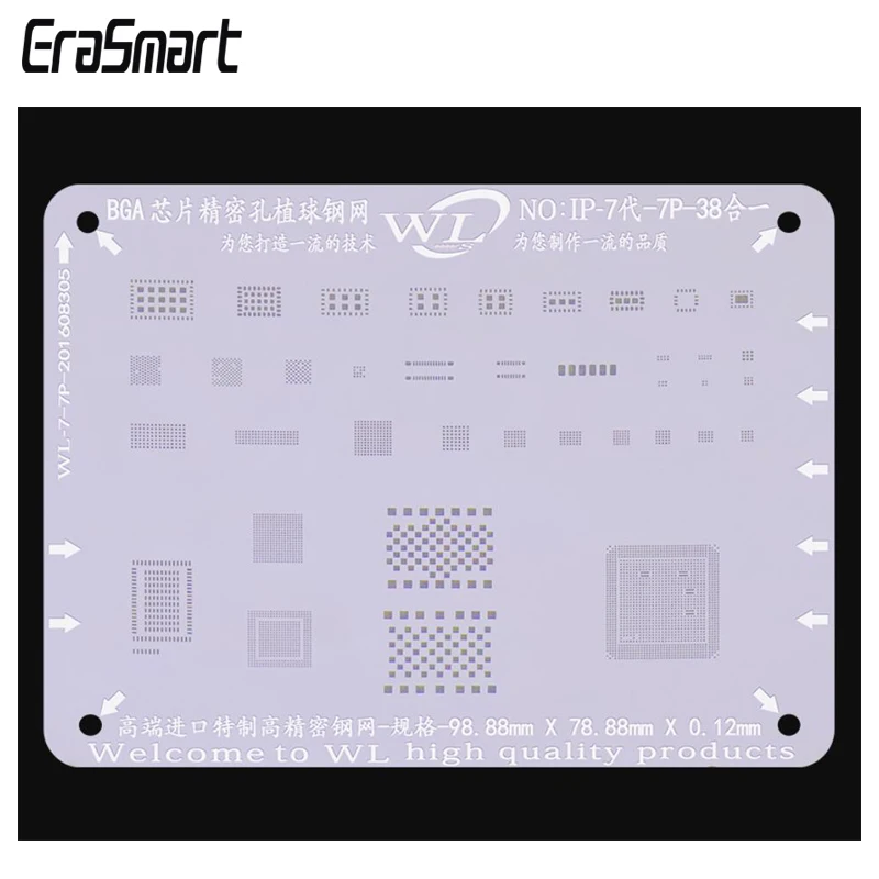 Для Iphone 7/7P 38 в 1 BGA Reballing Stencil Net | Инструменты