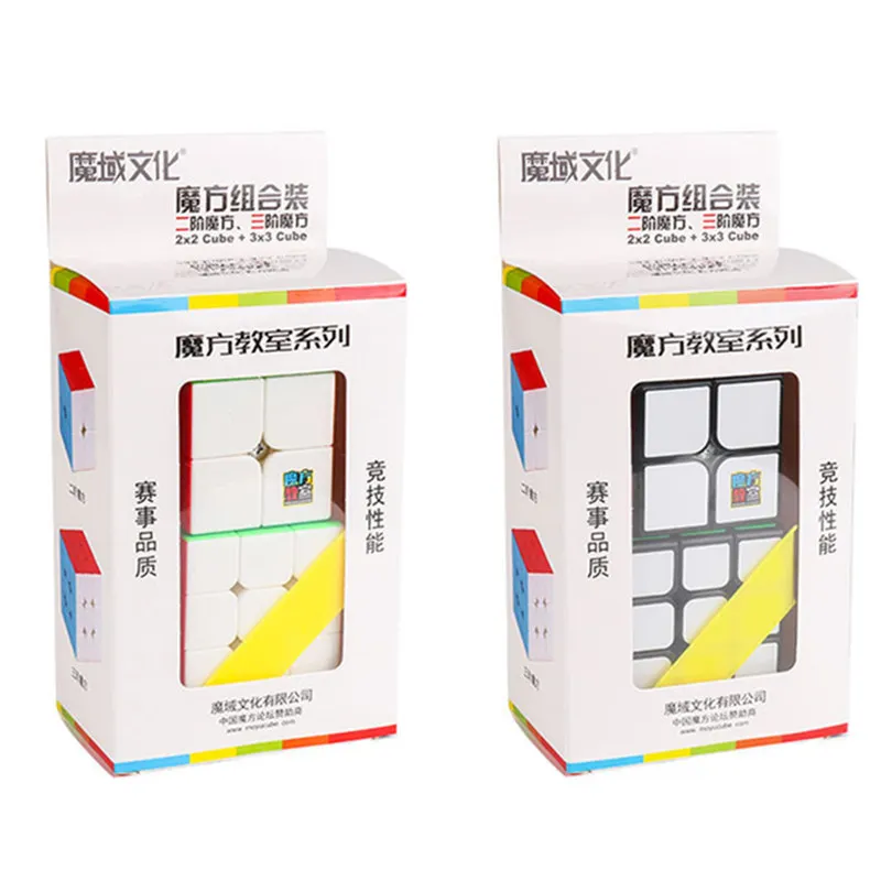 

Moyu 2 Piece Set 2x2x2 Cube + 3x3x3 Cube SET 2x2 + 3x3 Magic cube Speed Cubes SET Educational Toys for Children Kids