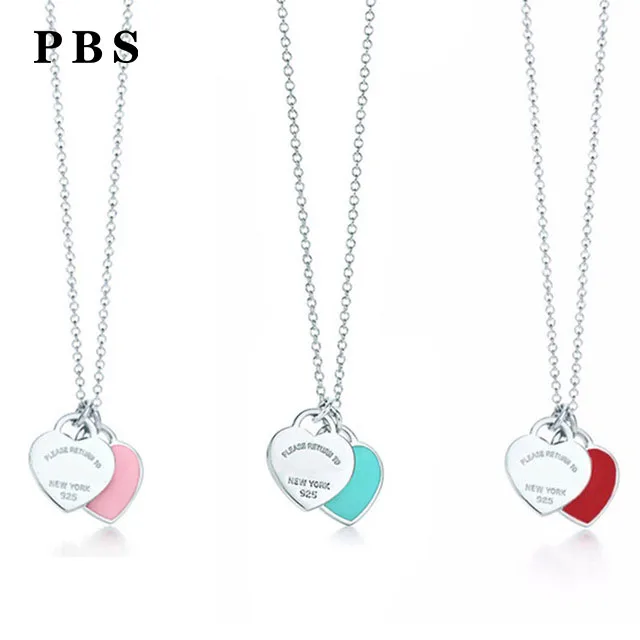 

PBS 100%925 Sterling Silver Original Copy High-quality 1:1 Tiff Heart-shaped Necklace Free Of Charge Wholesale Manufacturers