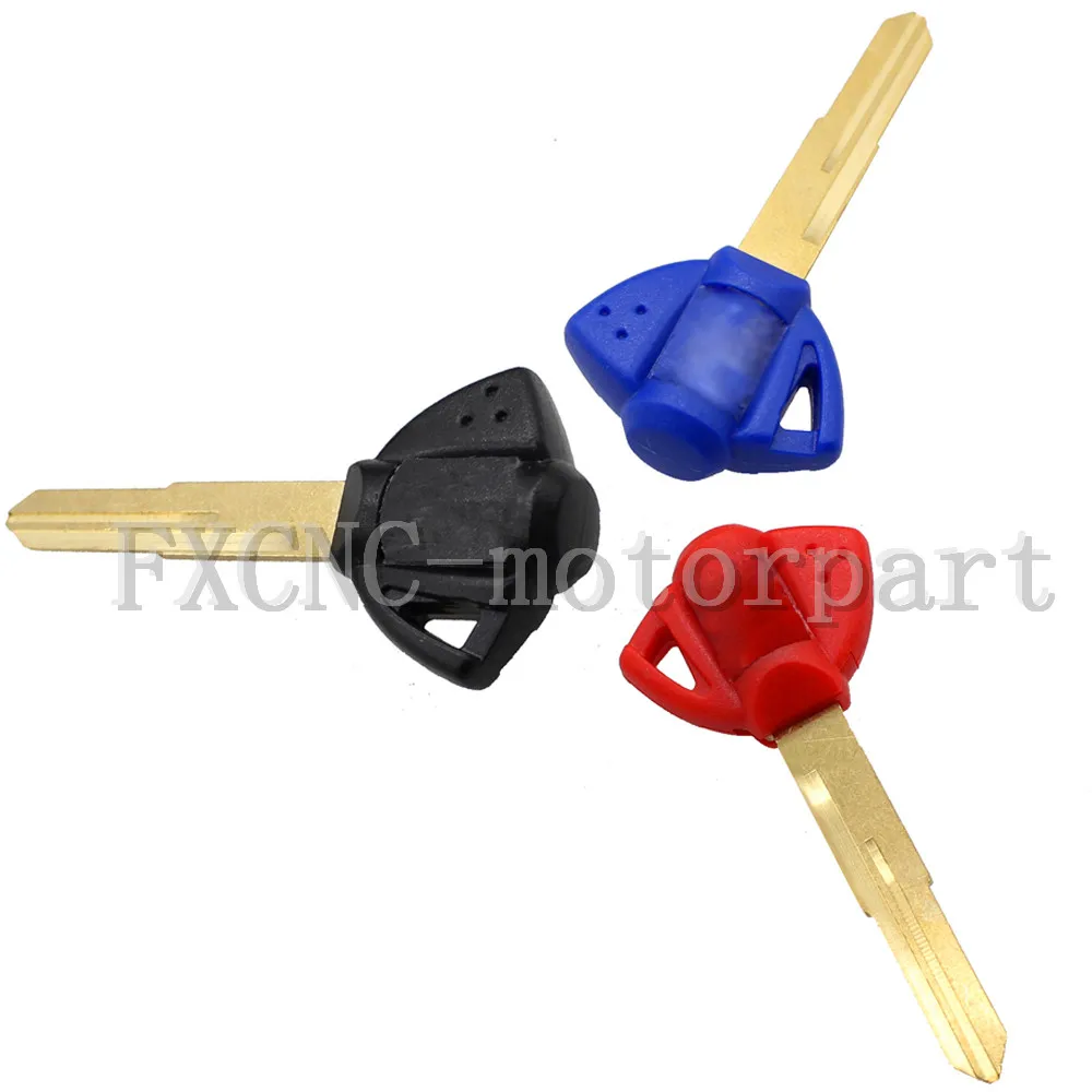 

1Pcs Red/Black/Blue Blank Key Uncut Blade Fit for Suzuki V-Strom DL1000 2001-2009 DL650 2003-2012 GSXR1000 2001-2015