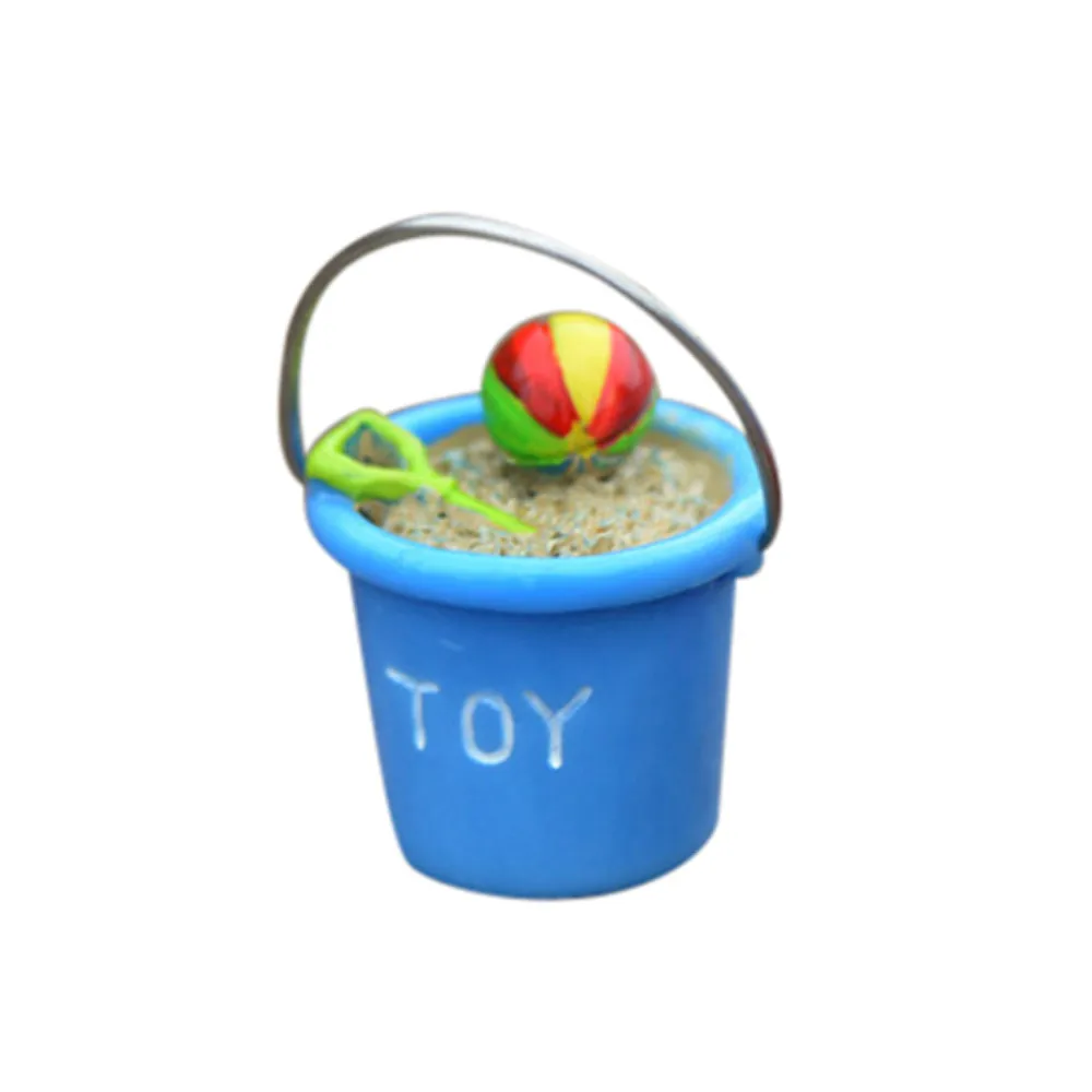 

home decoration Accessories Resin Miniature Beach Bucket DIY Craft Accessory Home Garden Decoration maison modern S301222