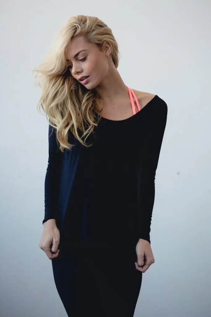 UMLIFE Yoga Shirt Loose Breathable Fitness Shirt Women Sport Top Long Sleeve Yoga Clothing Lightweight Modal Sport T Shir (6)