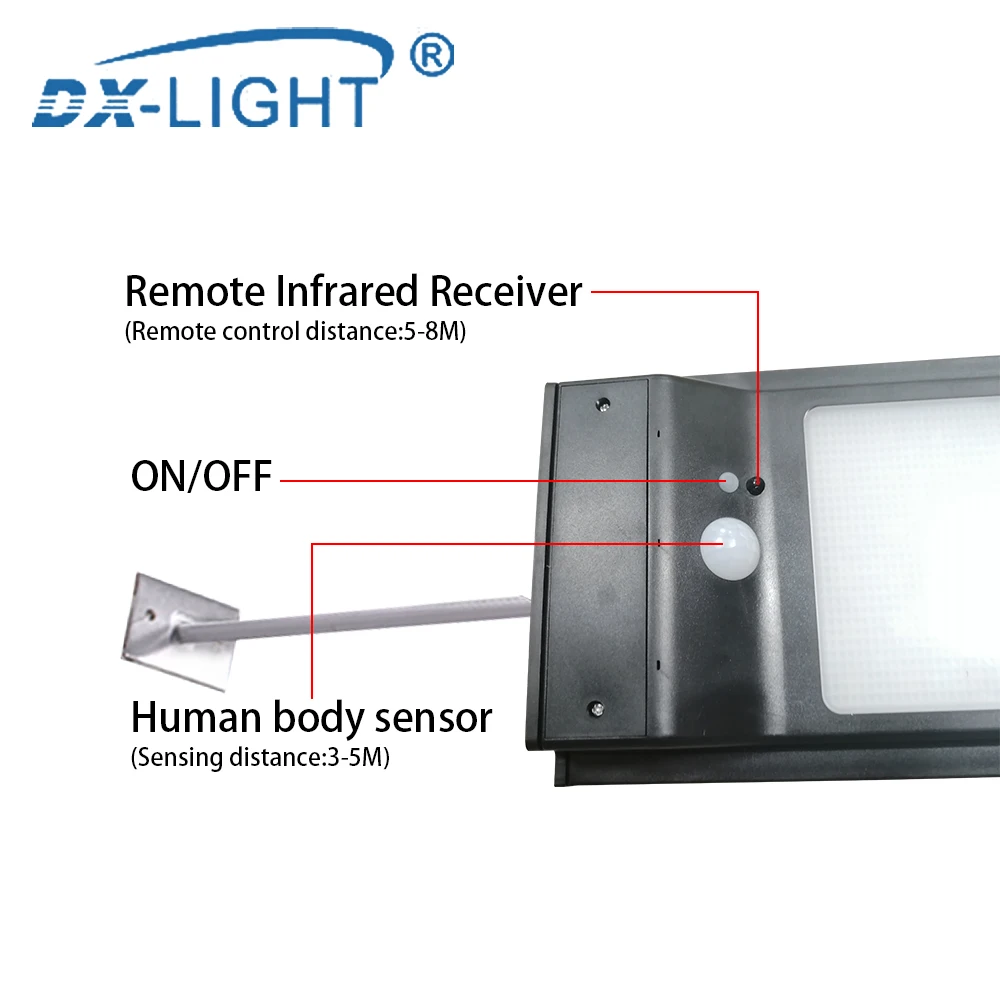 48LED PIR датчик движения настенный светильник солнечный 4 режима освещения Наружный свет настенный светильник водонепроницаемый энергосберегающий Двор Путь домашний сад