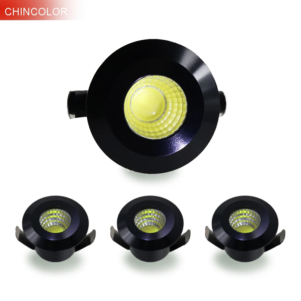 

10pcs 3W Led spotlight Led ceiling light COB Mini spot Light cabinet lamp Alumunium Body AC85-265V Recessed in Fast ship IQ
