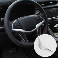 For 2016 2017 2018 Cadillac XT5 CT6 Steering Wheel Cover Trim Chrome Moulding Insert Sticker Decor Car-Styling Accessories