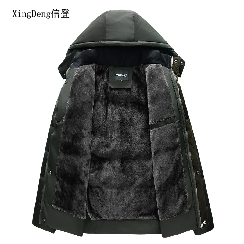 XingDeng новые хлопковые зимние теплые куртки модная одежда брендовая водонепроницаемая куртка и пальто зимние мужские обычные официальные поступления